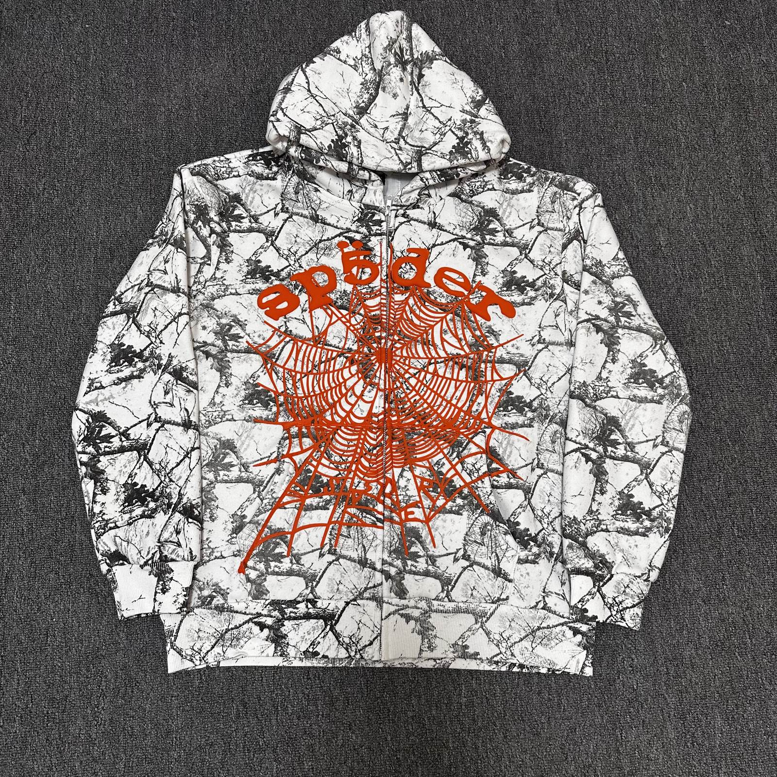Sp5der Camo Spider Graphic Hoodie & Shorts Set — front