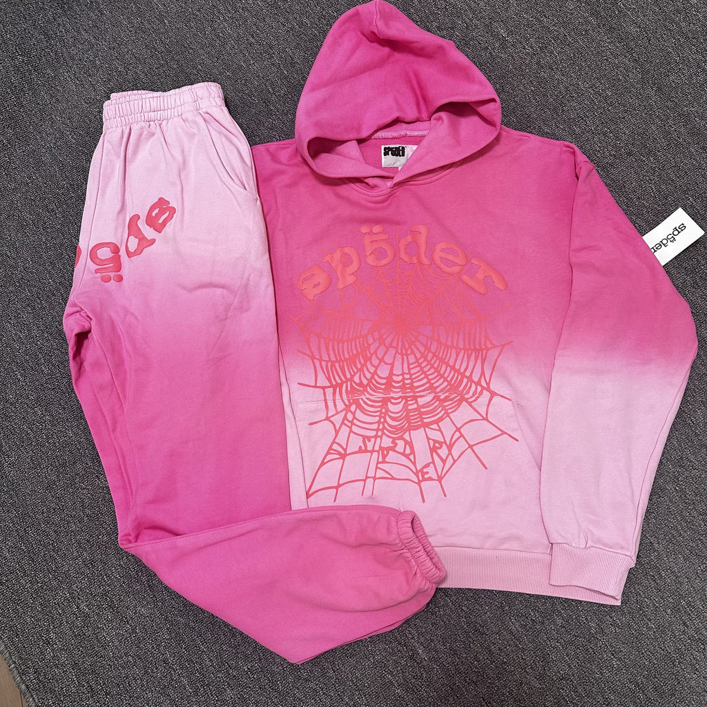 Sp5der Spider Web Hoodie & Sweatpants Set — context