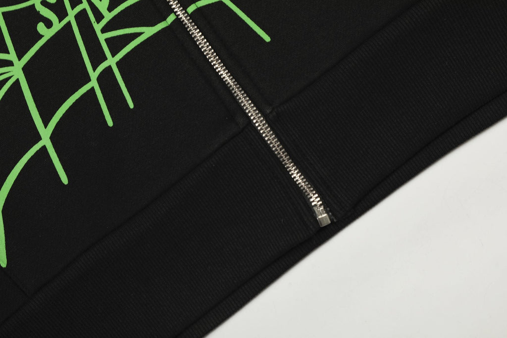 Sp5der Spider-Web Zip Hoodie — detail
