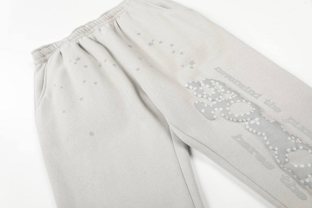 Sp5der Rhinestone Star Hoodie & Sweatpants Set — detail