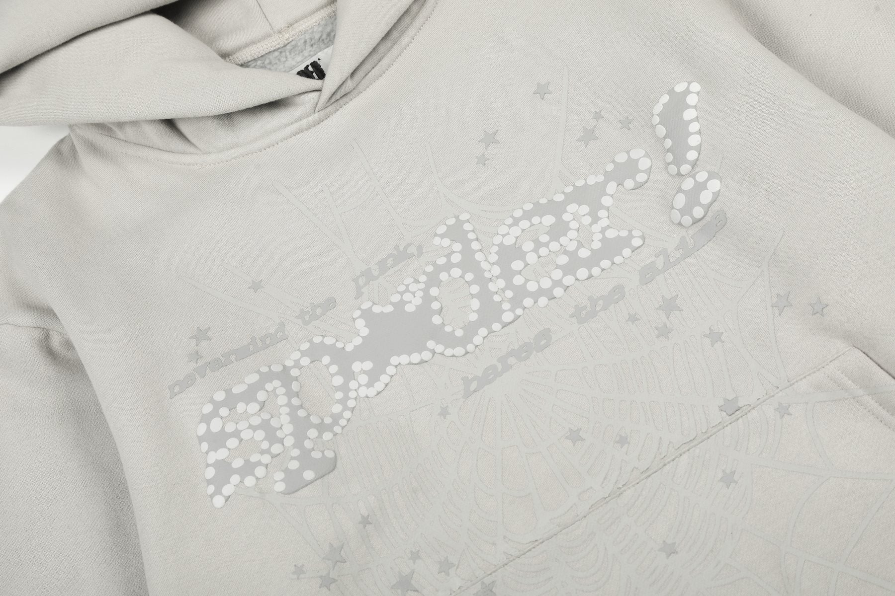 Sp5der Star Graphic Hoodie & Sweatpants Matching Set — detail