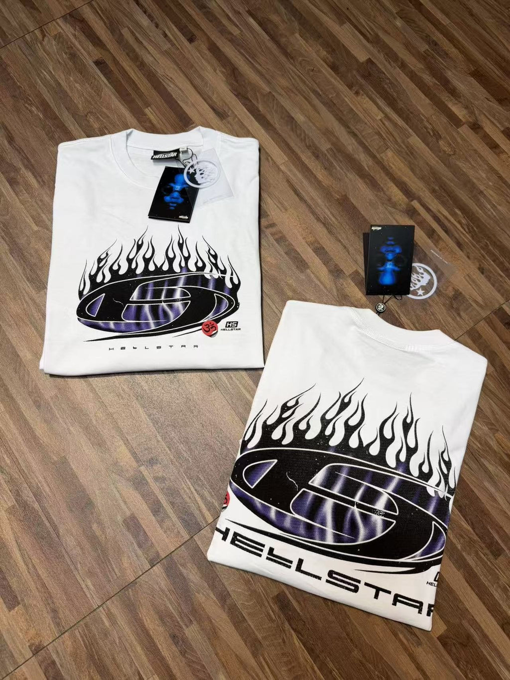 Hellstar Flame Oval Graphic Long-Sleeve T-Shirt — detail