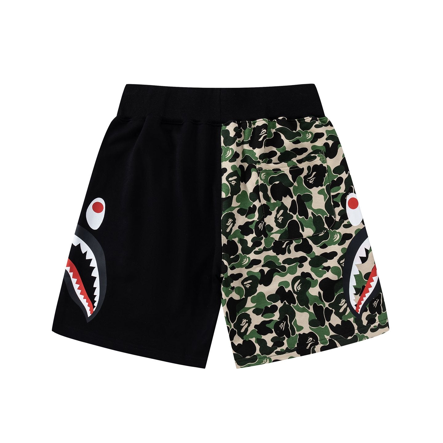 BAPE Shark Eye Graphic Sweat Shorts — back