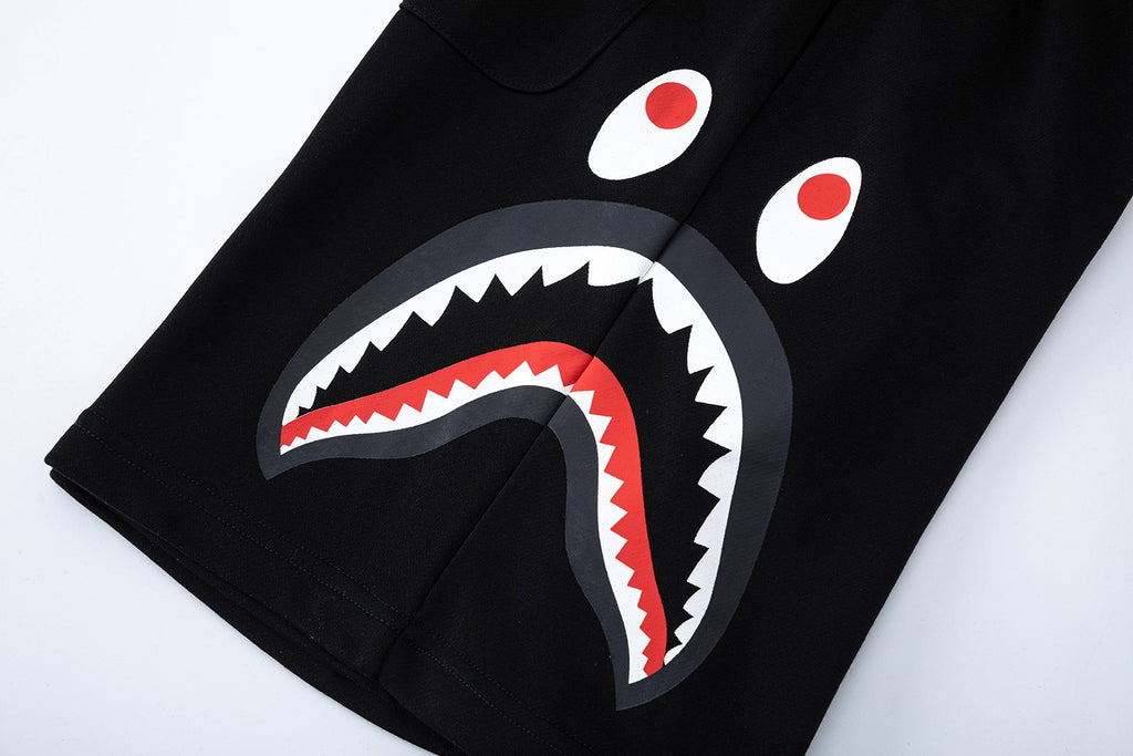BAPE Shark Eye Graphic Sweat Shorts — detail