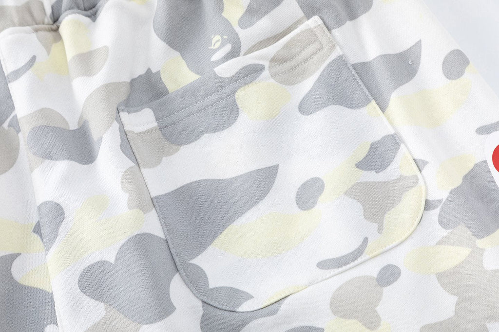 BAPE Shark Mouth Camouflage Shorts — detail