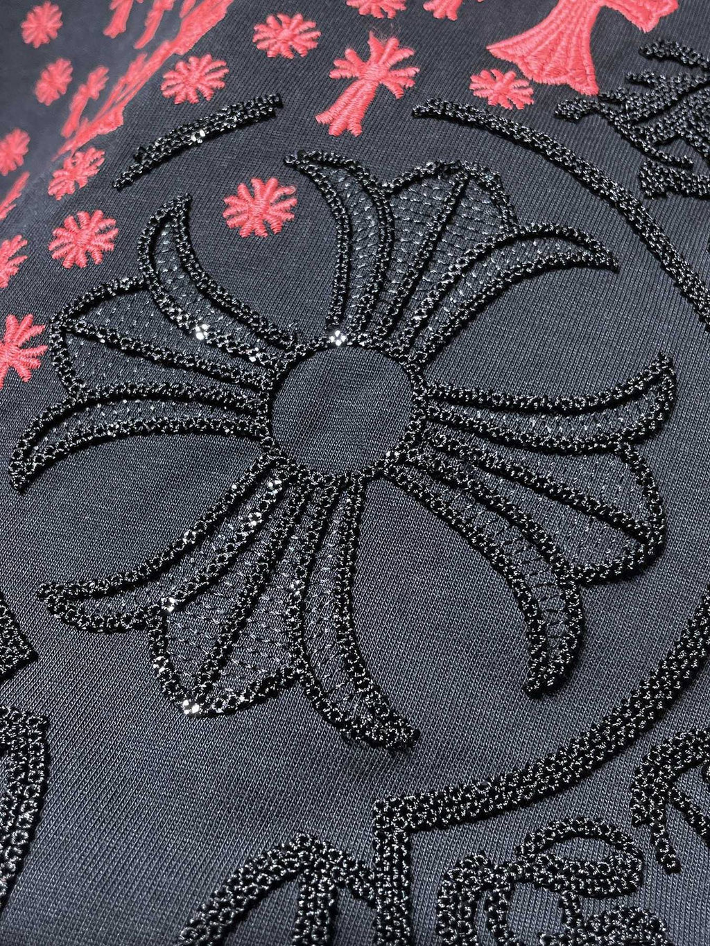 Chrome Hearts Cross Floral Graphic T-Shirt — detail