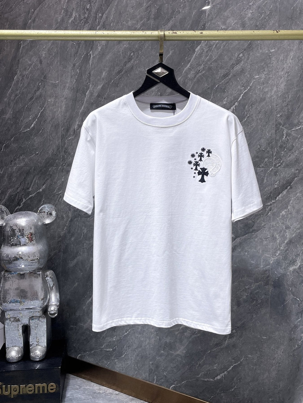 Chrome Hearts Cross Floral Graphic T-Shirt — front
