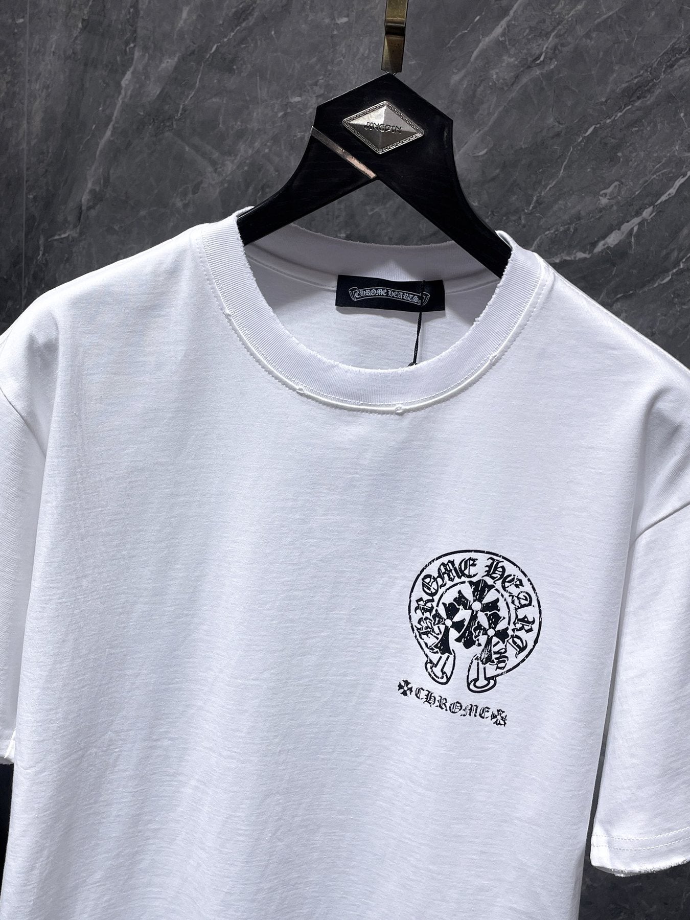 Chrome Hearts Horseshoe Cross Graphic T-Shirt — detail