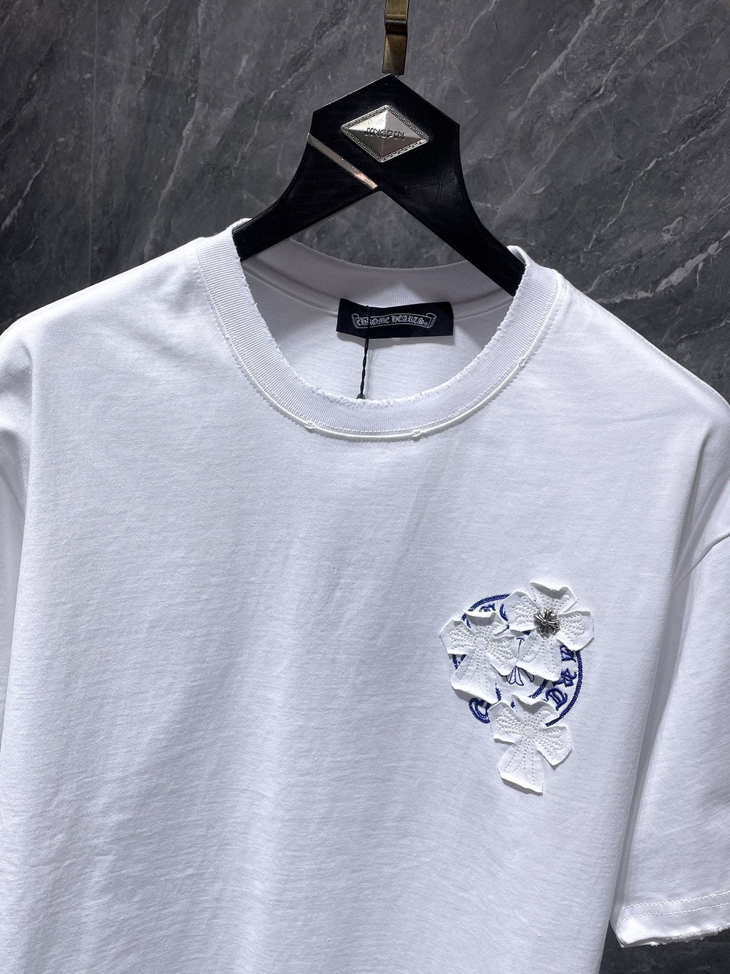 Chrome Hearts Cross Appliqué Graphic T-Shirt — detail