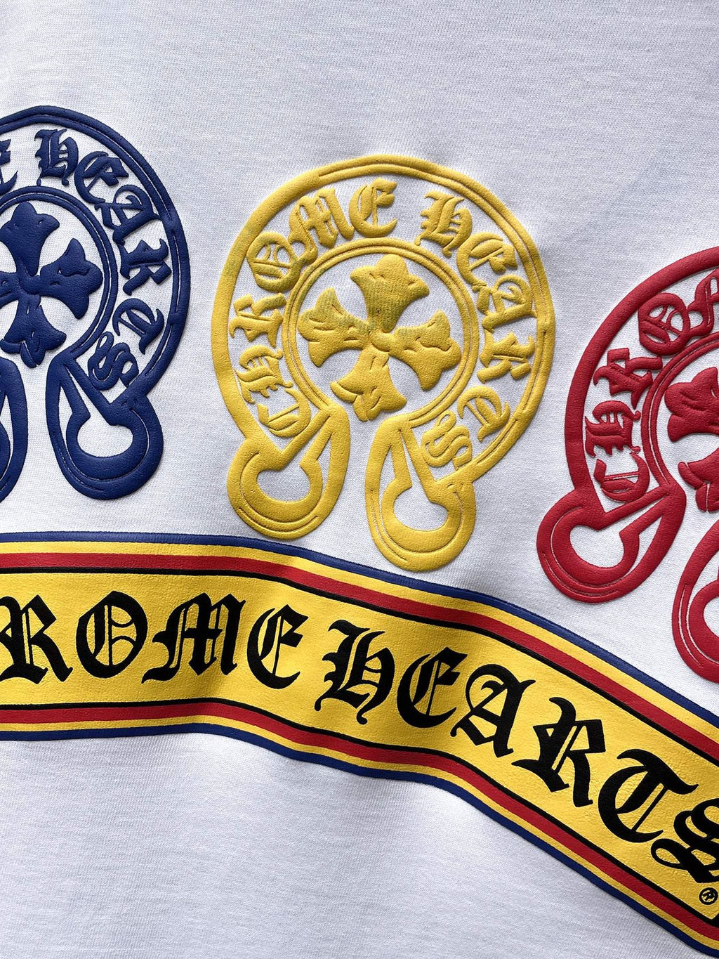 Chrome Hearts Multicolor Horseshoe Graphic T-Shirt — detail