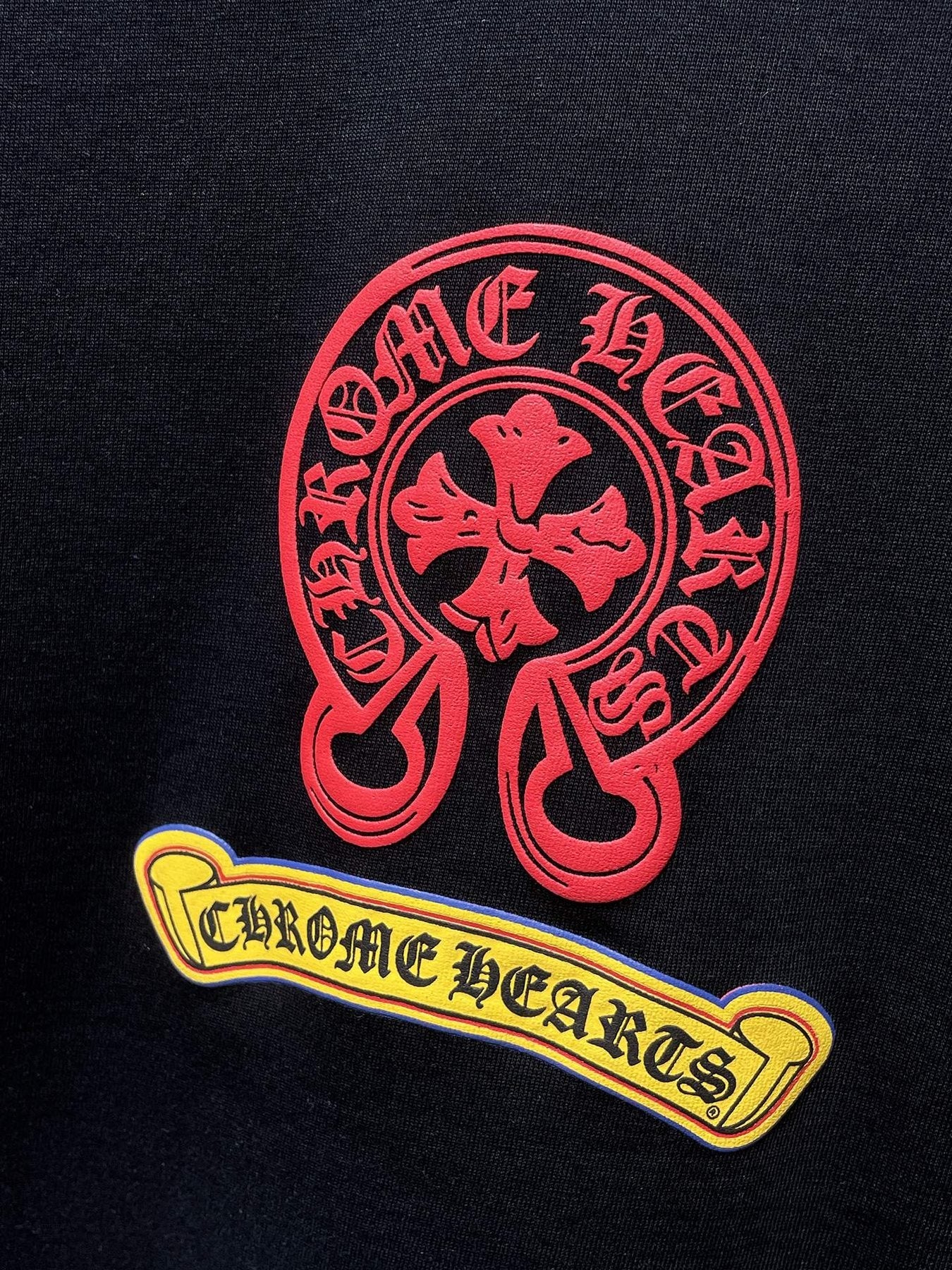 Chrome Hearts Multicolor Horseshoe Graphic T-Shirt — detail