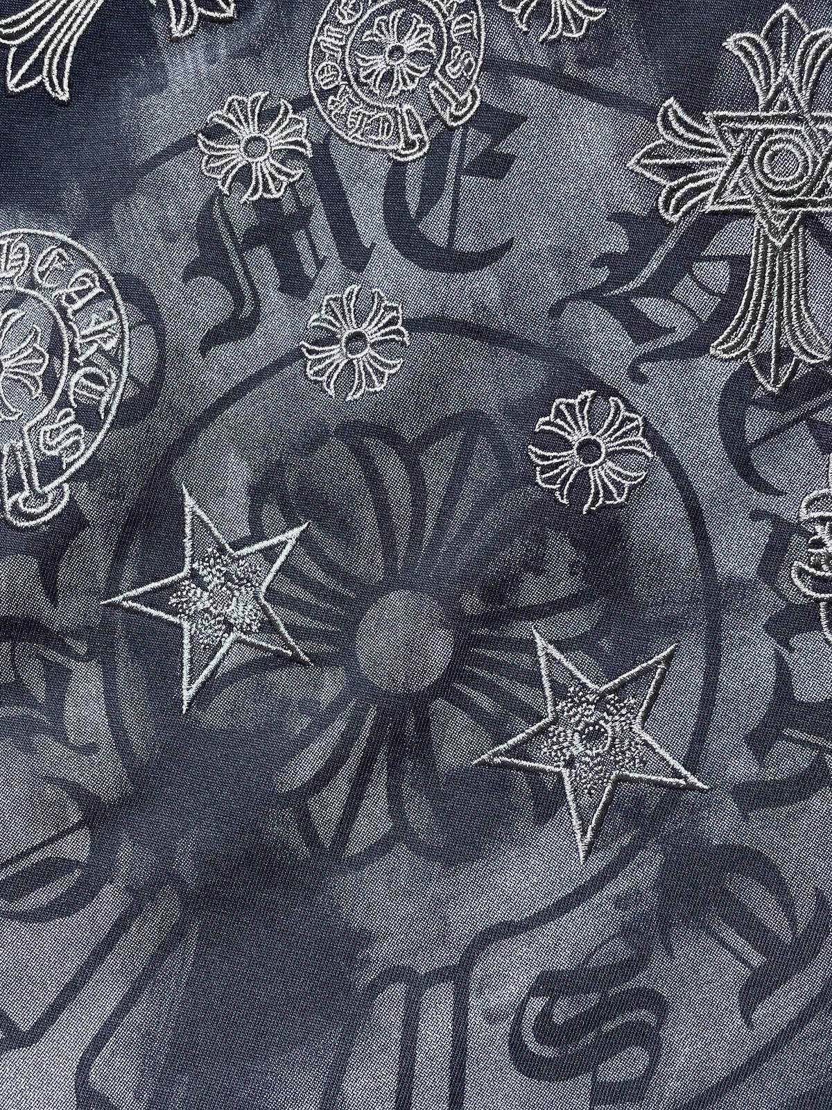 Chrome Hearts Gothic Floral Graphic T-Shirt — detail