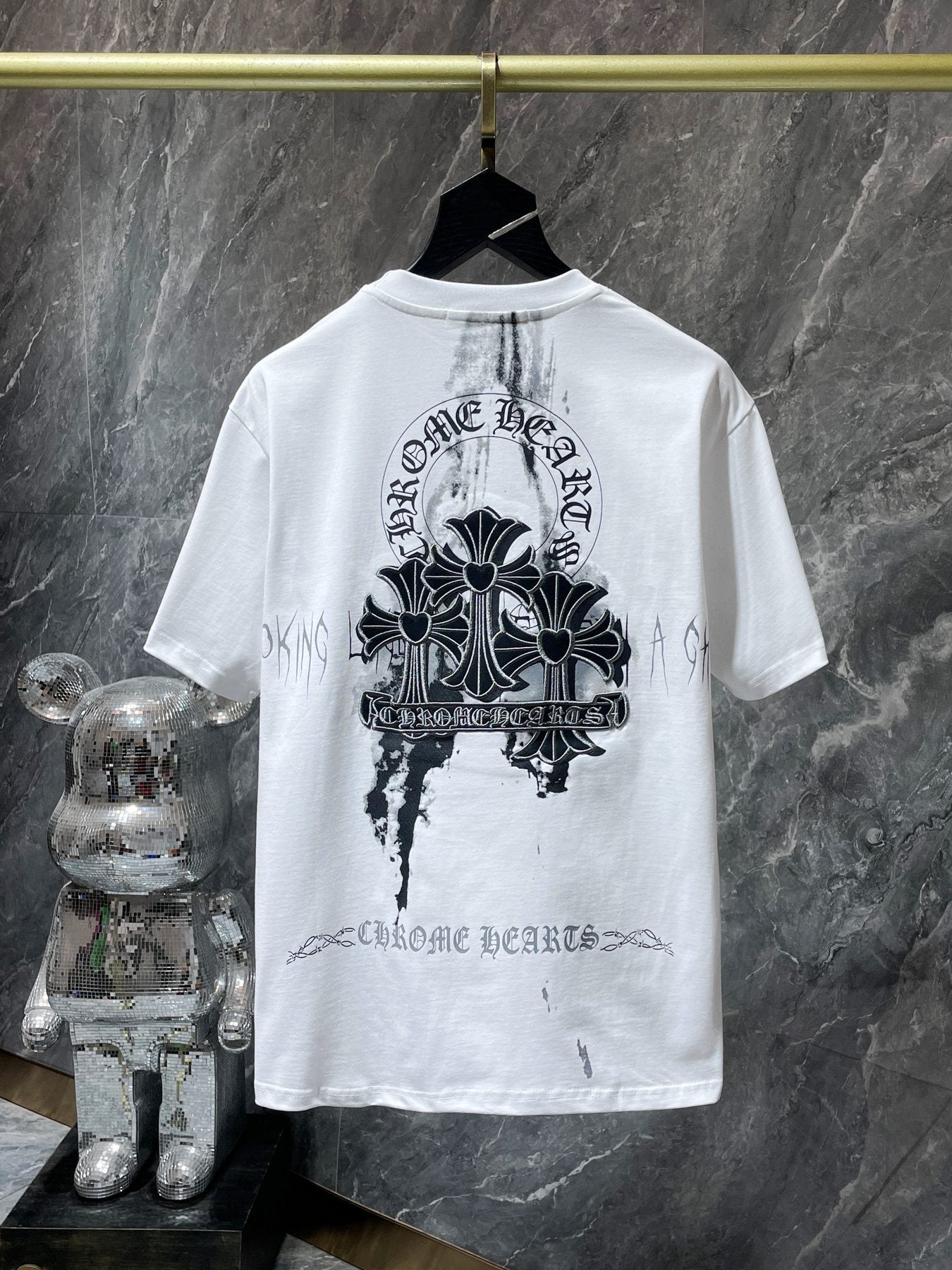 Chrome Hearts Floral Cross Graphic T-Shirt — back