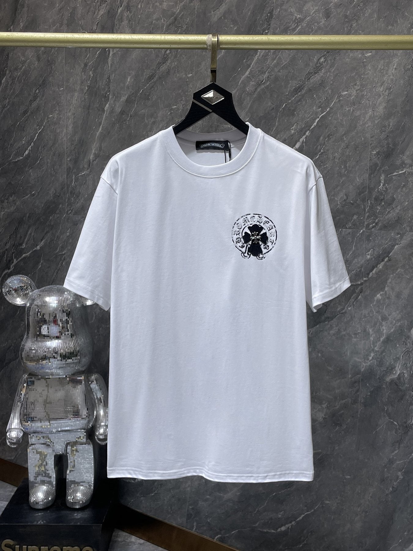 Chrome Hearts Cross Scroll Graphic Short-Sleeve T-Shirt — front