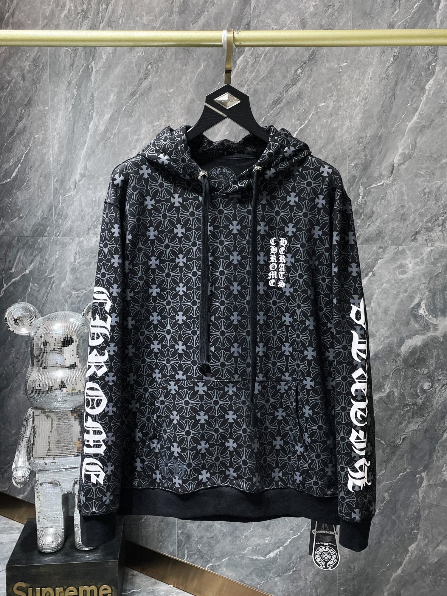 Chrome Hearts Floral Horseshoe Graphic Hoodie — hero