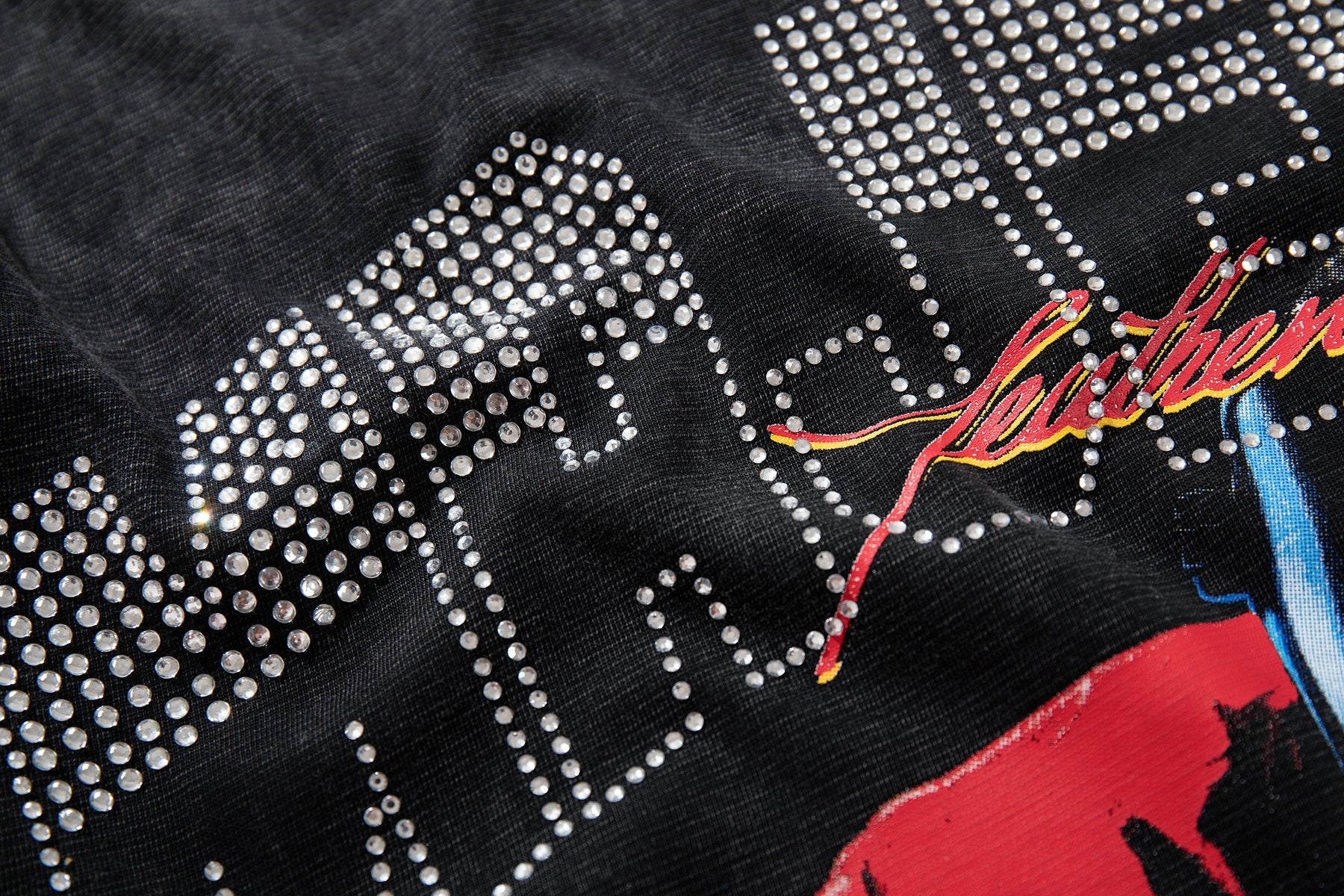 MAJESTIK Robot & Skeleton Graphic T-Shirt — detail