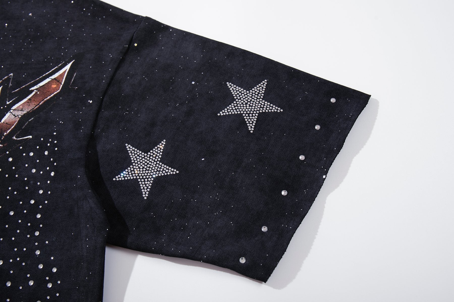 BKYS Revival Rhinestone Star Portrait Graphic T-Shirt — detail
