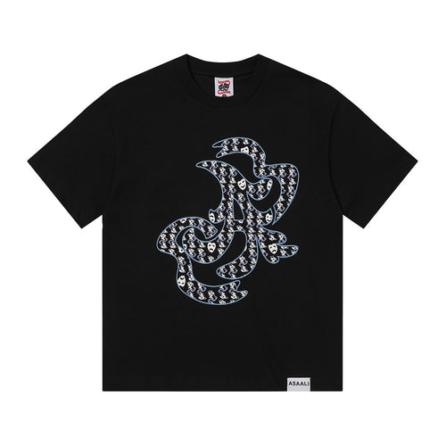 Asaali Abstract Graphic T-Shirt — front