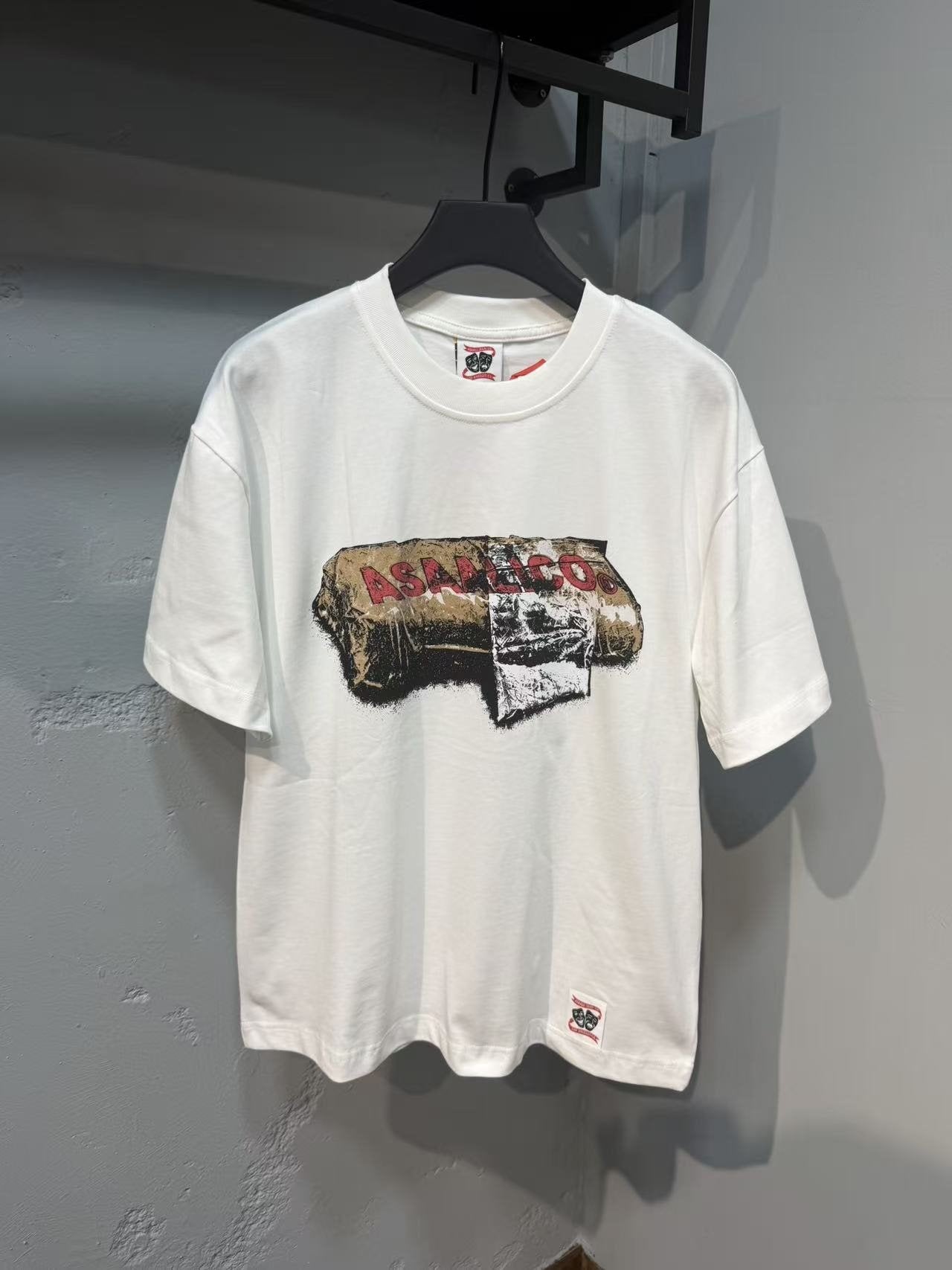 ASAALL Distressed Graphic Short-Sleeve T-Shirt — front