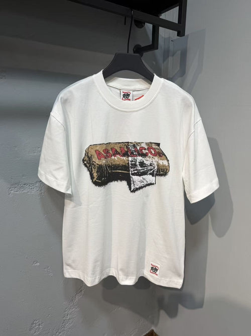 ASAALL Distressed Graphic Short-Sleeve T-Shirt — front
