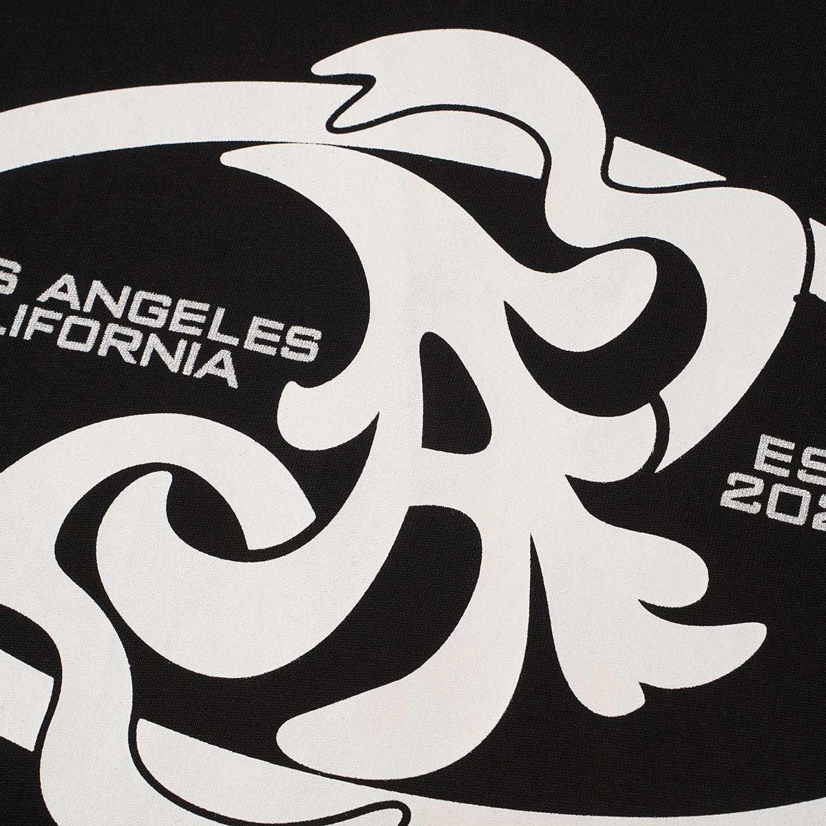 ASAALL Los Angeles California Abstract Graphic T-Shirt — detail