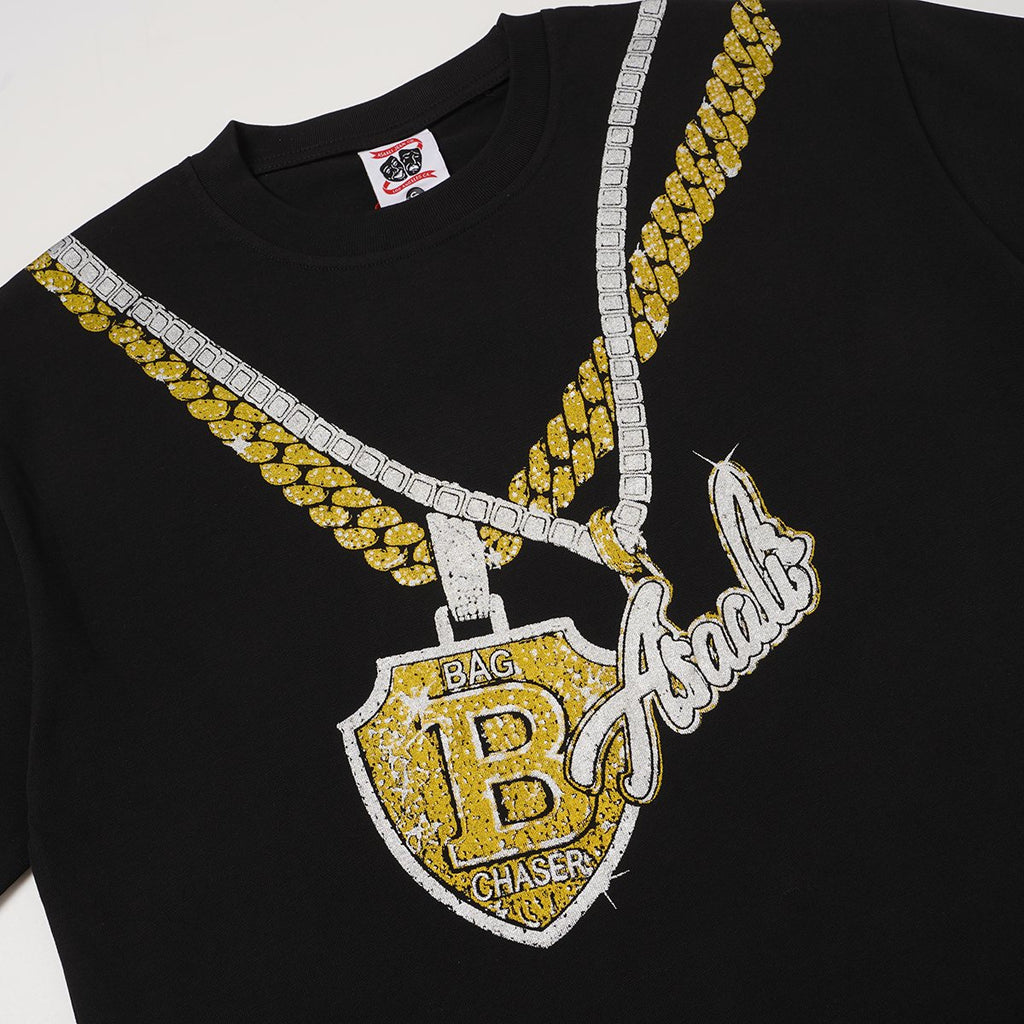 ASAALL Chain and Shield Graphic Short-Sleeve T-Shirt — detail