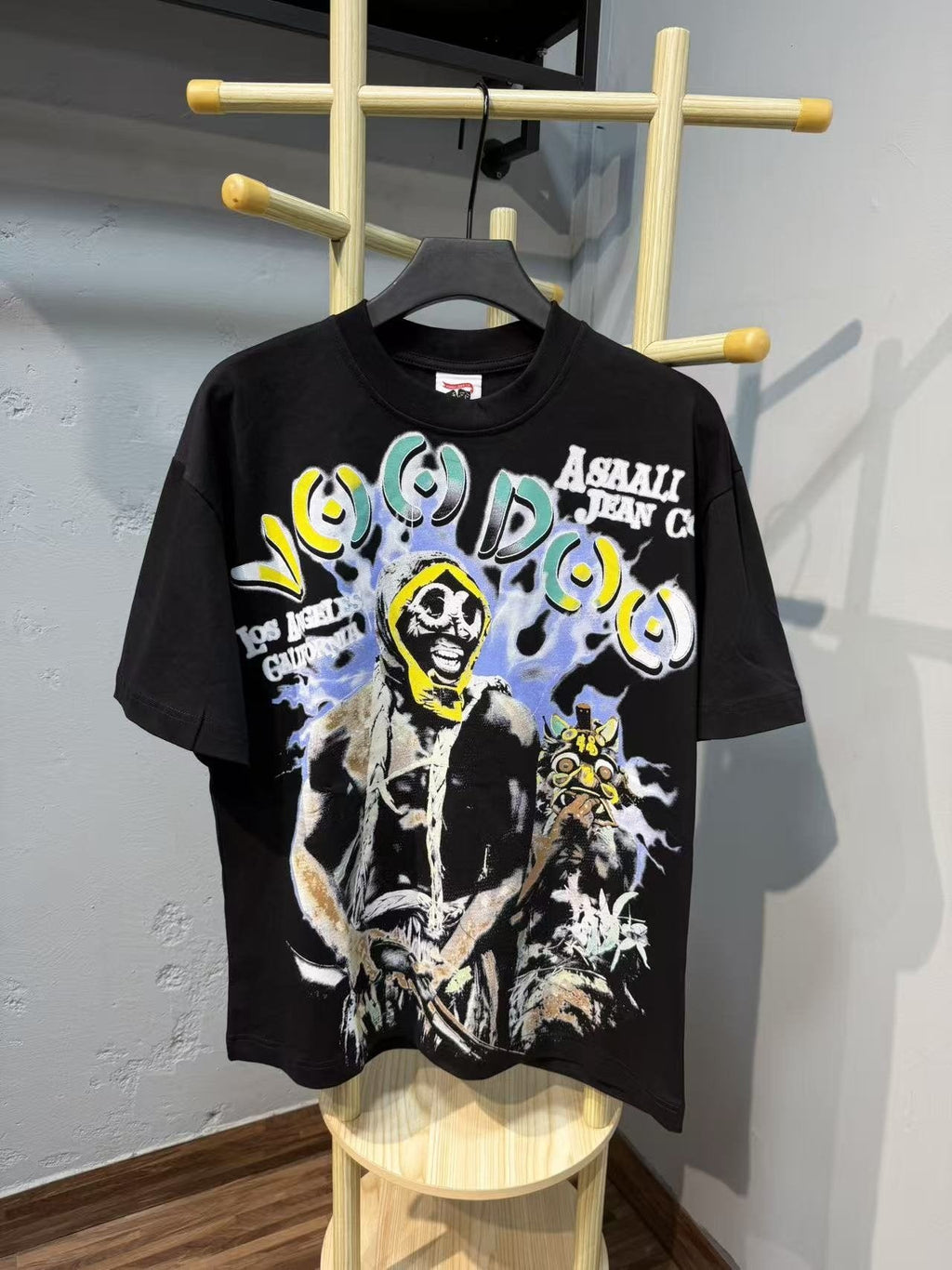 ASAALL Los Angeles Skull Graphic T-Shirt — front