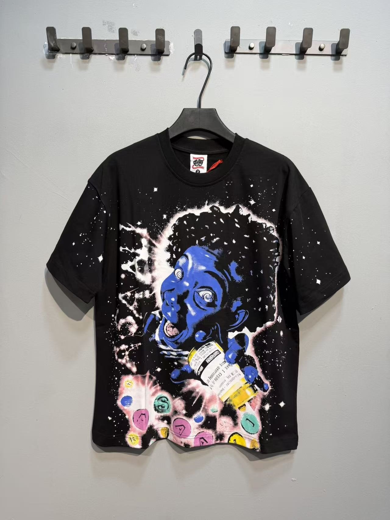 ASAALL Space Astronaut Graphic Short-Sleeve T-Shirt — front