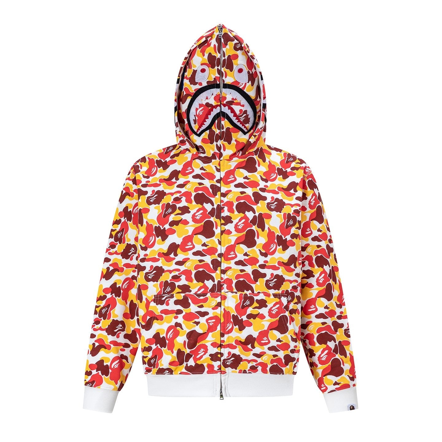 BAPE Shark Camo Full-Zip Hoodie — front