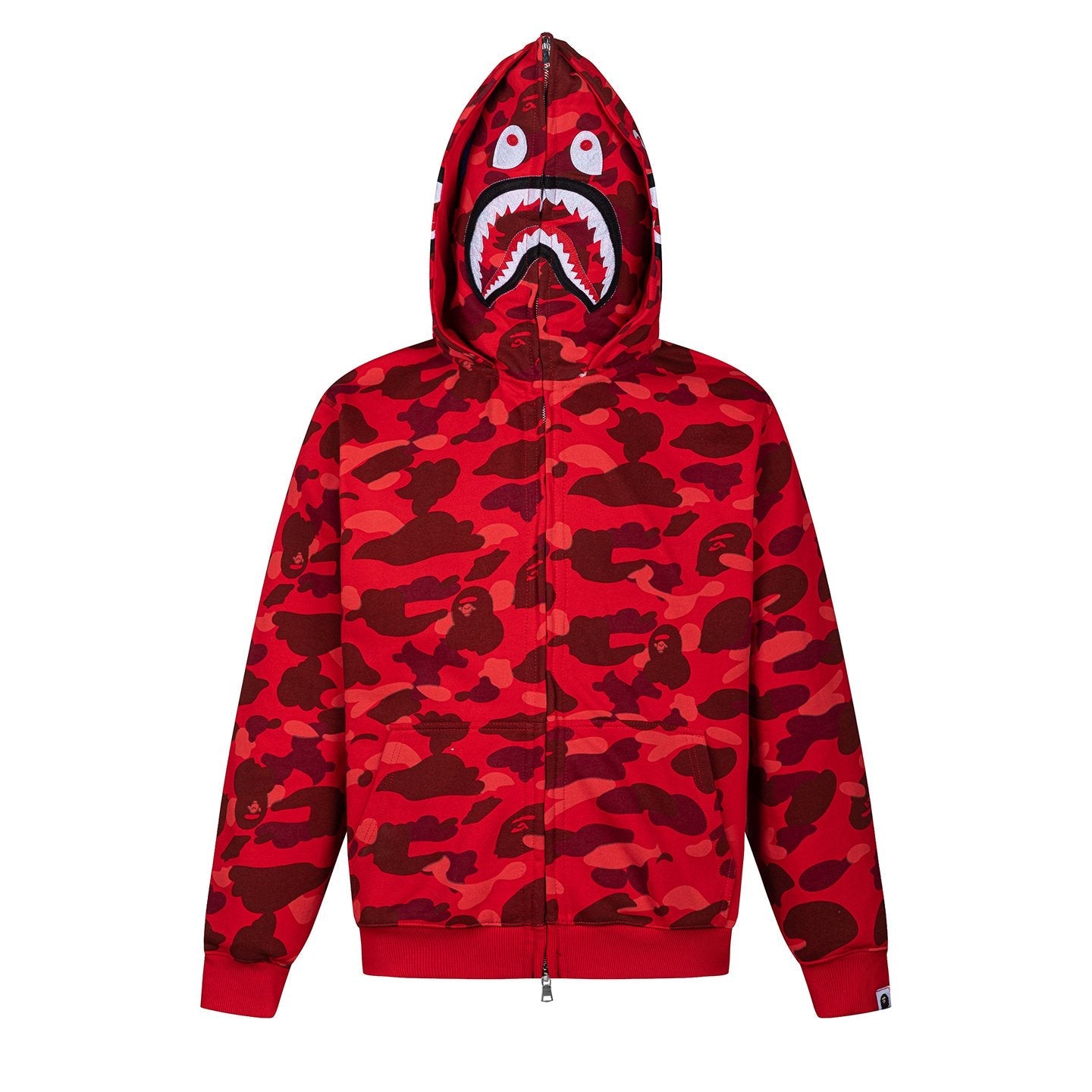BAPE Shark Camo Full-Zip Hoodie — front