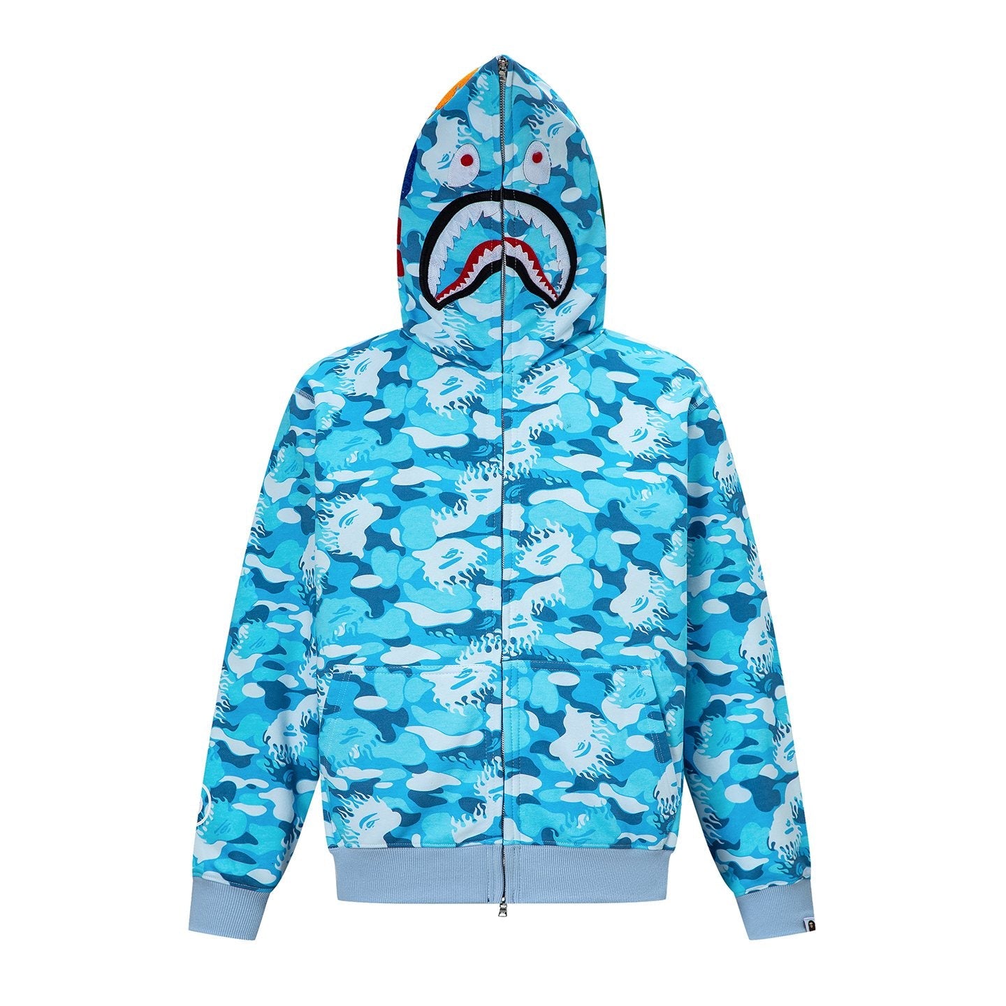 BAPE Shark Camo Full-Zip Hoodie — hero