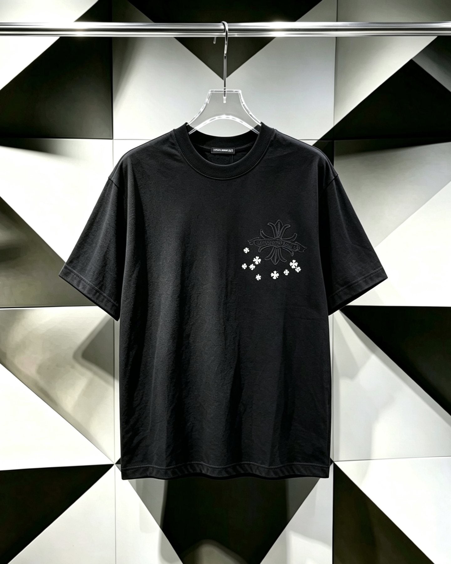 Chrome Hearts Cross and Star Graphic T-Shirt — hero