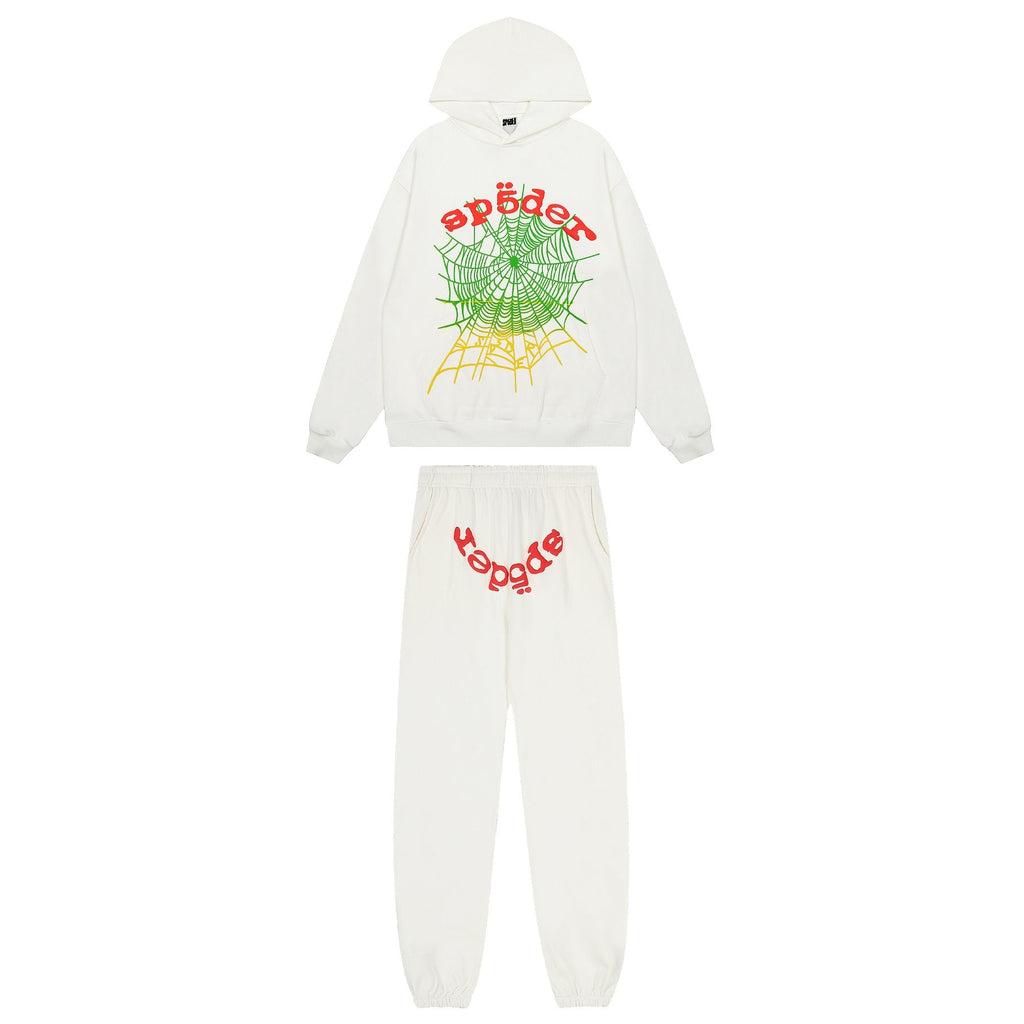 Sp5der Spiderweb Graphic Hoodie & Sweatpants Set — hero