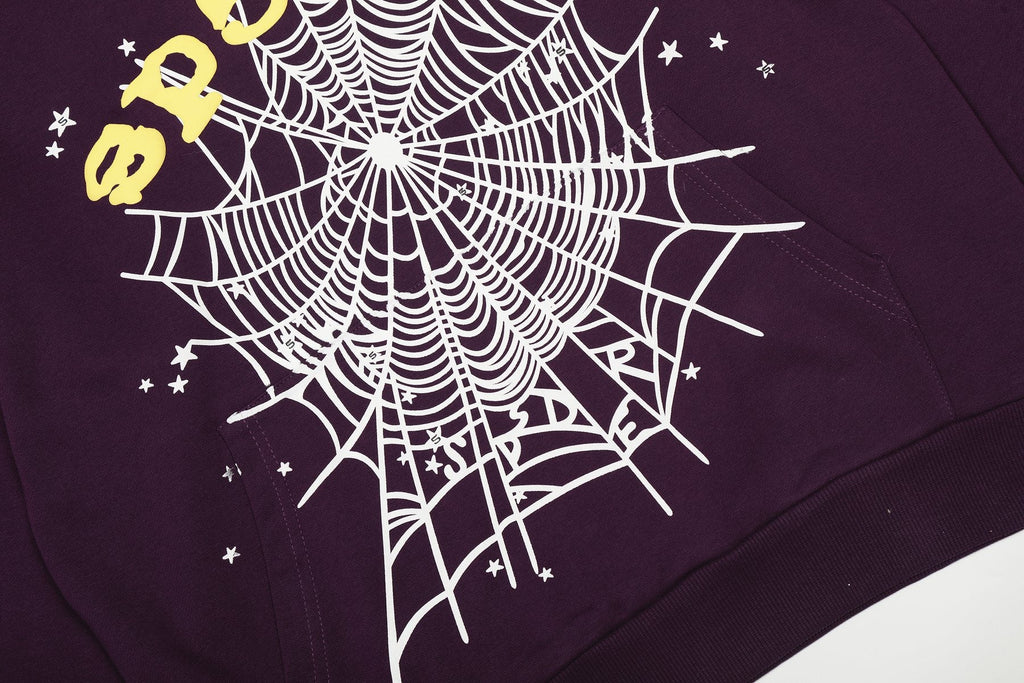 Sp5der Spiderweb Graphic Hoodie & Sweatpants Set — detail