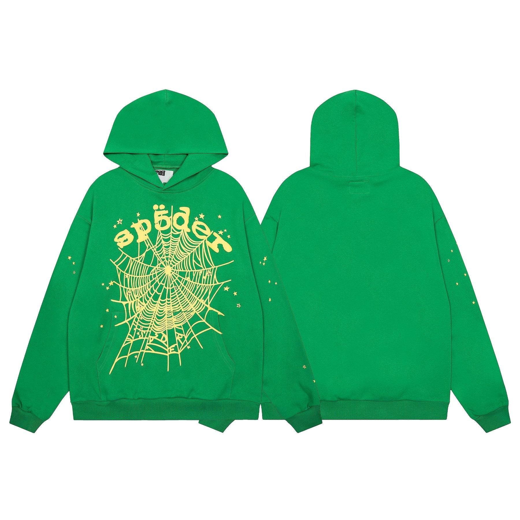 Sp5der Spiderweb Graphic Hoodie & Sweatpants Set — front