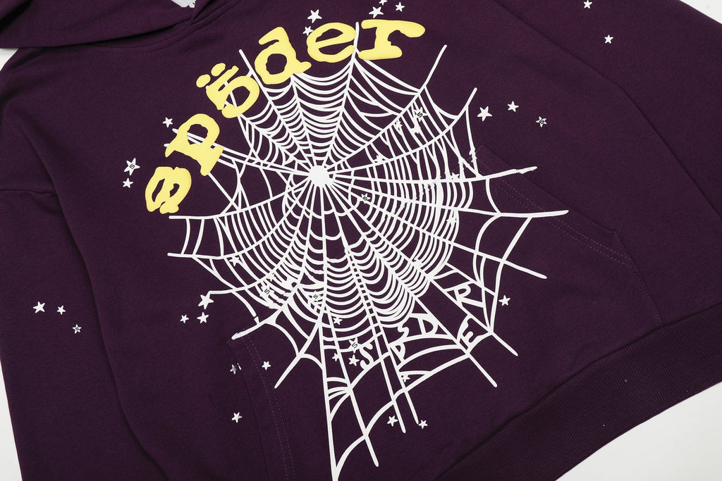 Sp5der Spiderweb Graphic Hoodie & Sweatpants Set — detail