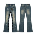 LOSTSHDWS Floral Applique Flared Jeans — hero
