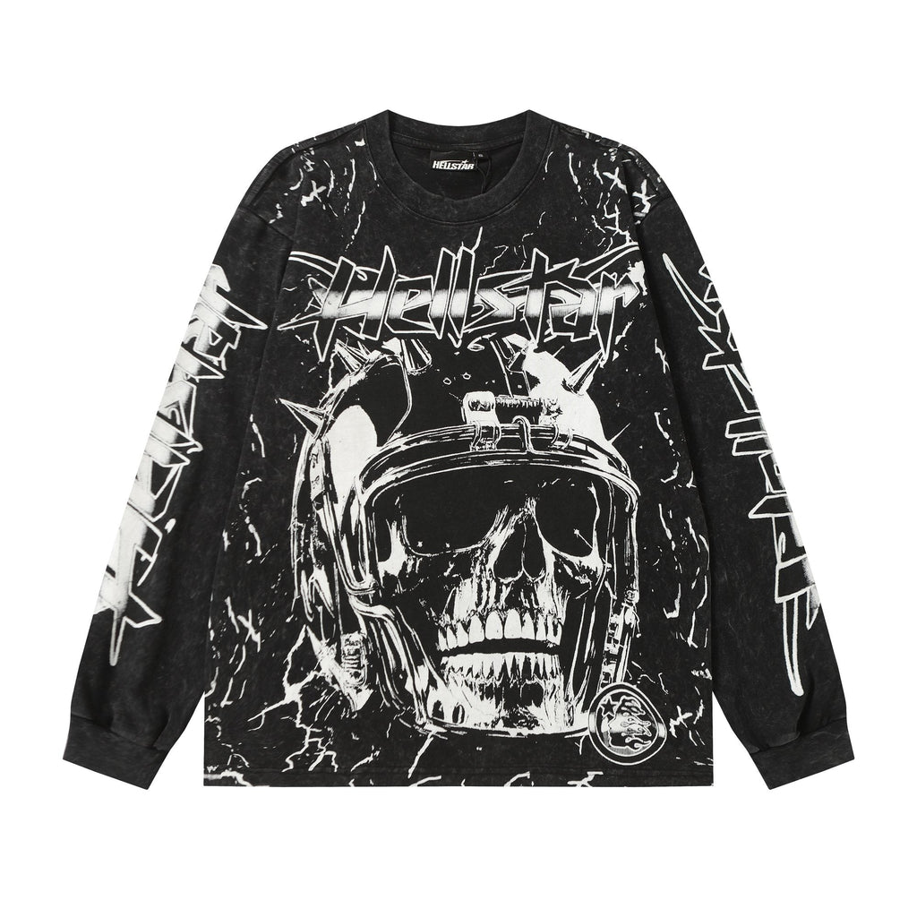 Hellstar Skull 69 Graphic Long-Sleeve T-Shirt — hero