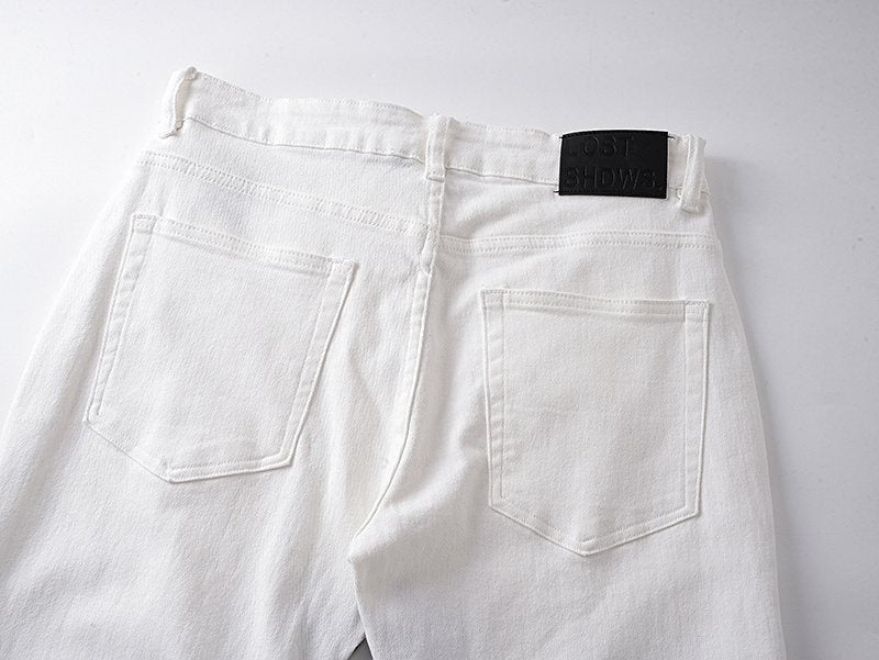 LOSTSHDWS Flower Graphic Flared Jeans — detail