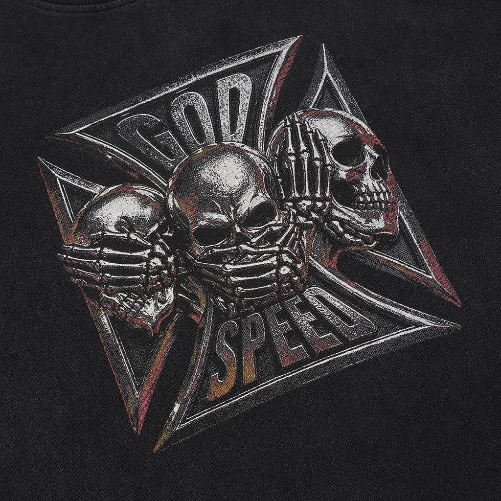 Godspeed Out of Many One Skull Graphic T-Shirt — detail