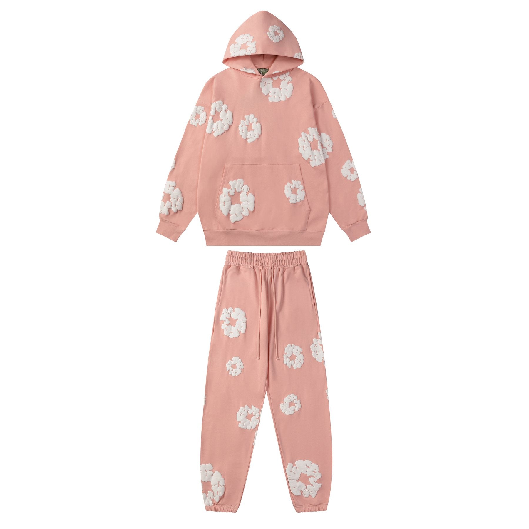 DENIM TEARS Floral Graphic Hoodie & Sweatpants Set — front