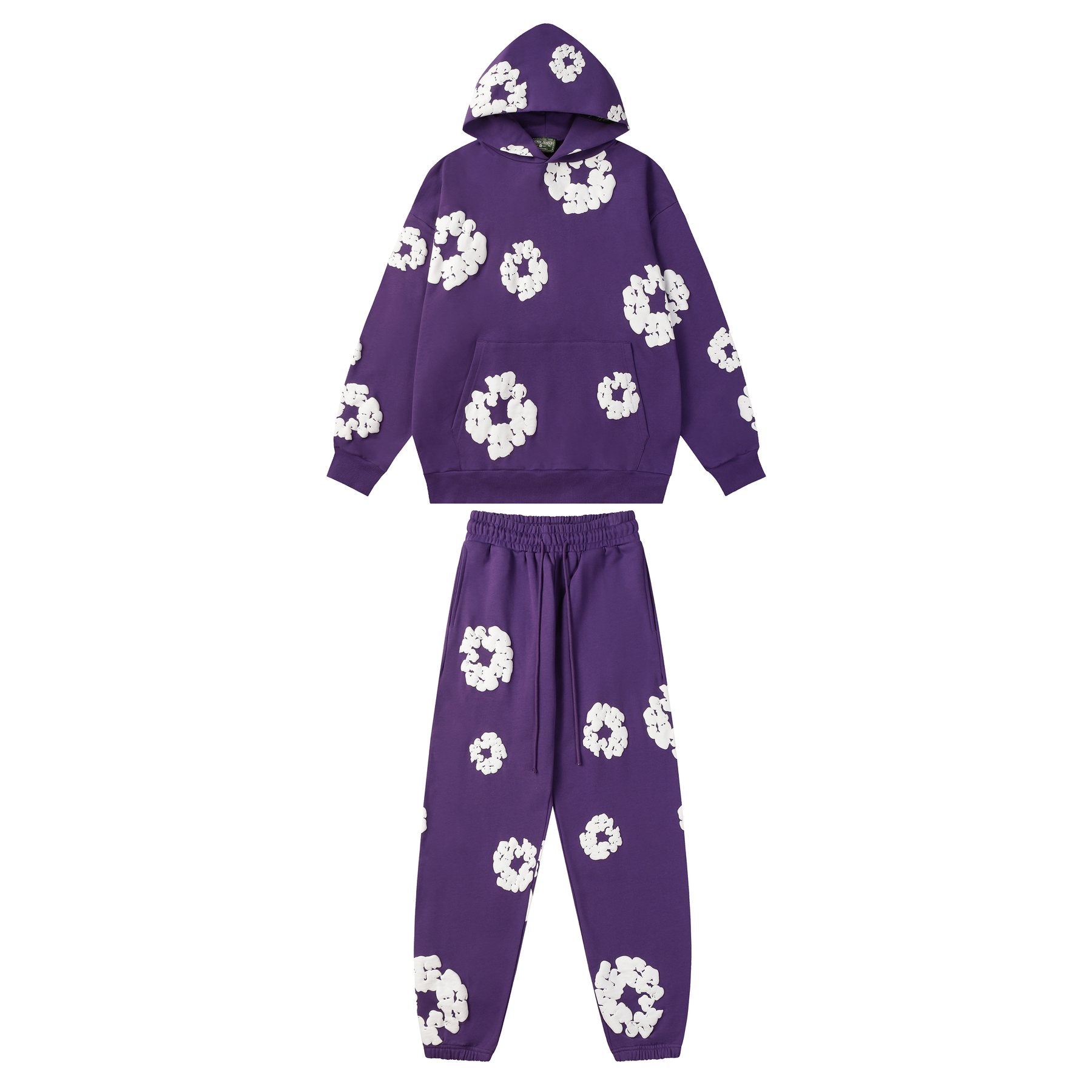 DENIM TEARS Floral Graphic Hoodie & Sweatpants Set — front