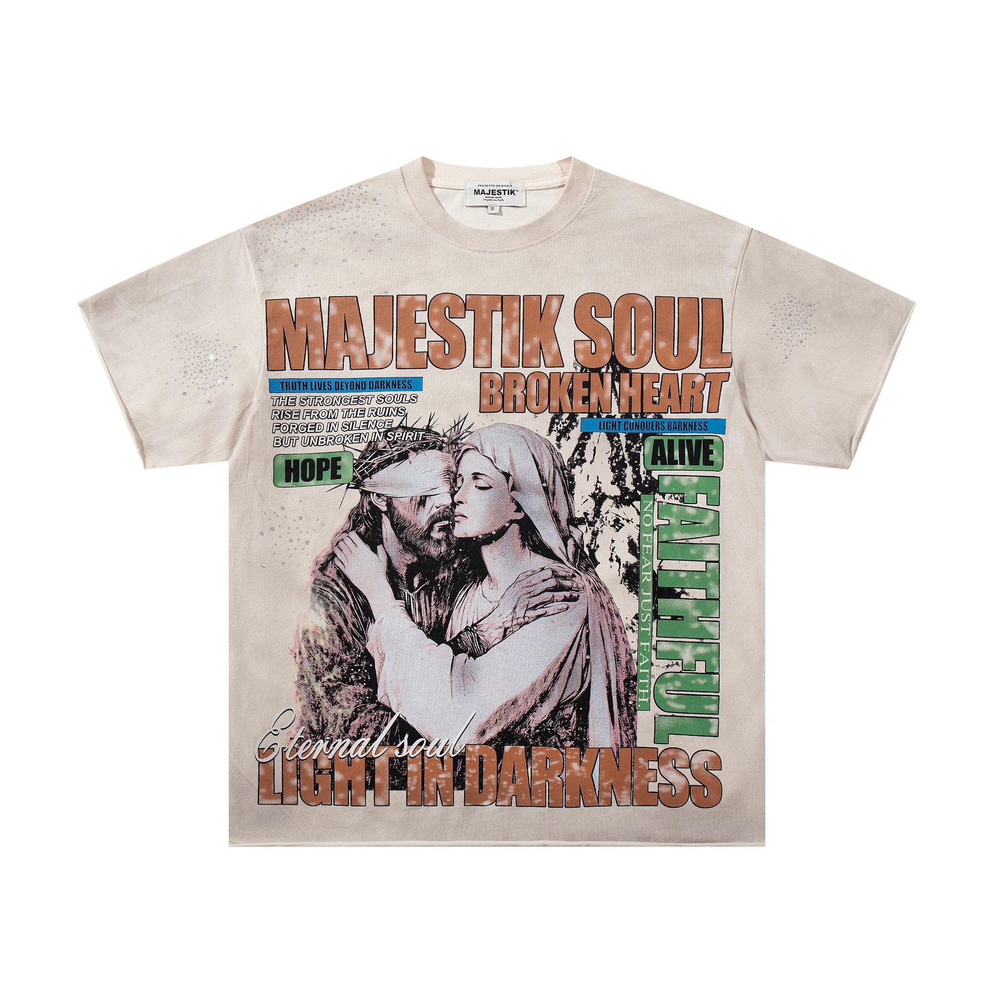 MAJESTIK Broken Heart Graphic T-Shirt — hero