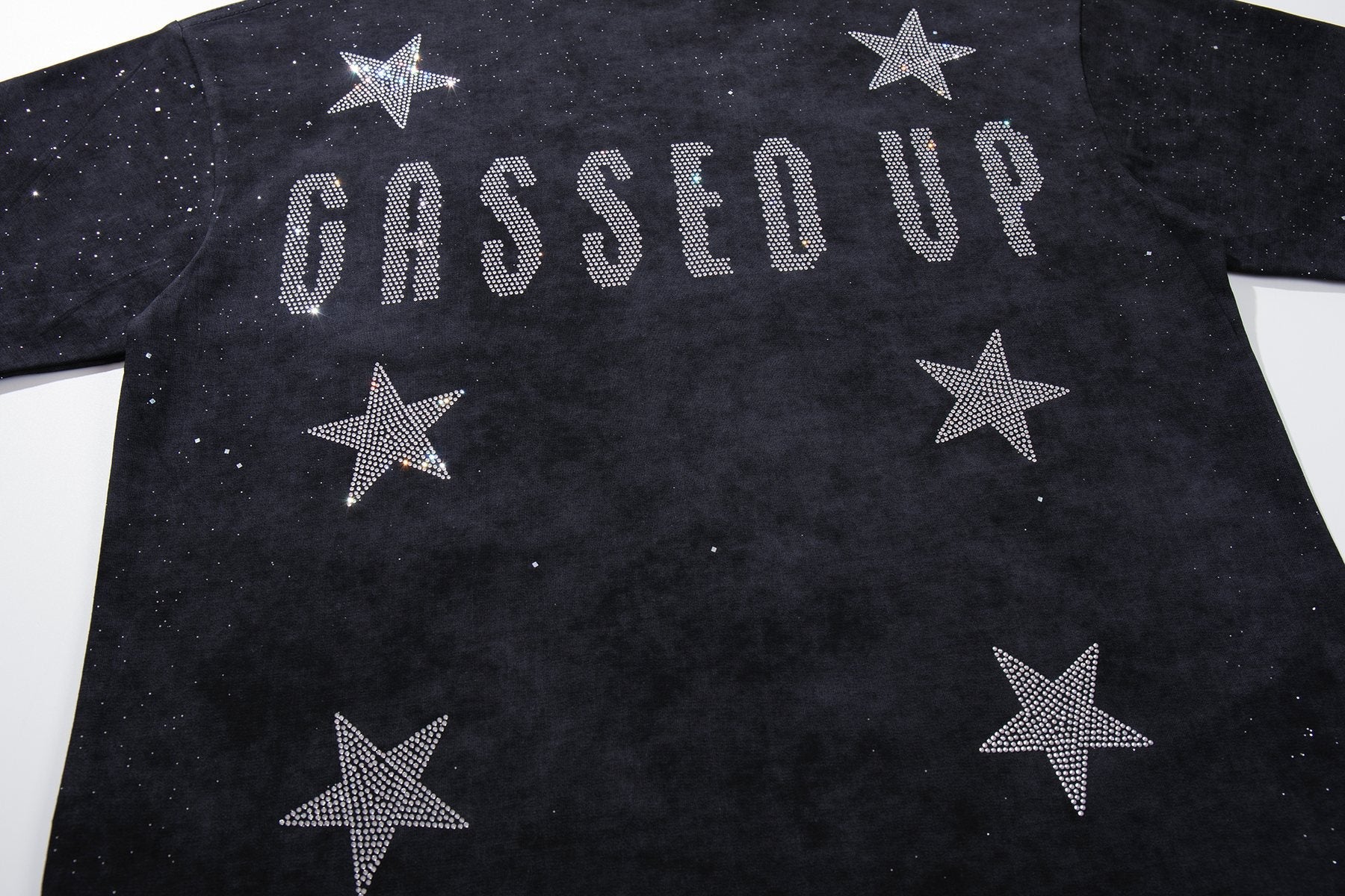 BKYS Revival Gassed Rhinestone Graphic T-Shirt — detail