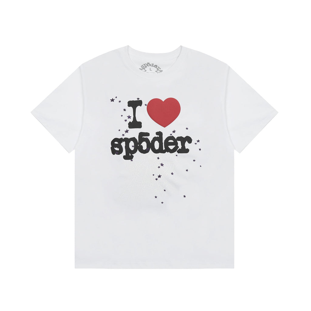 Sp5der I Love Heart Web Graphic T-Shirt — hero