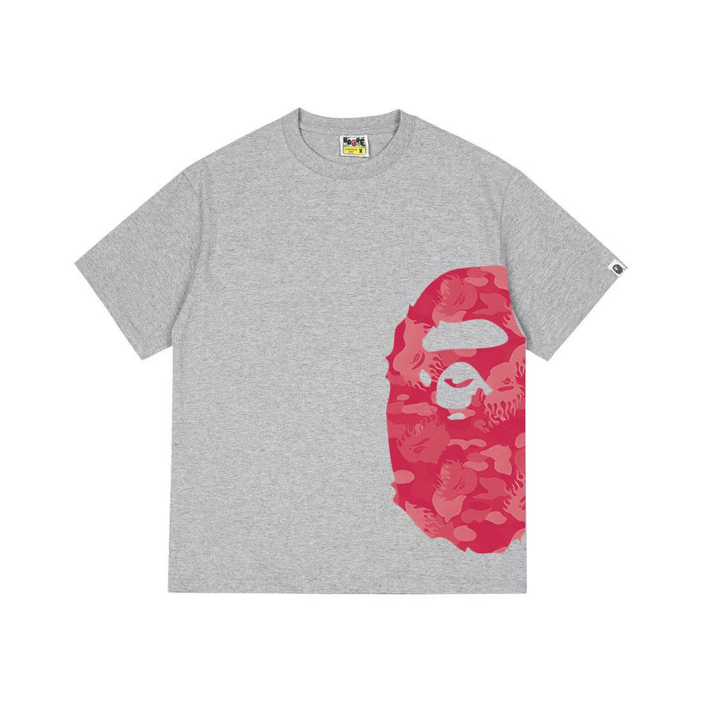 BAPE Pink Camo Ape Head Graphic T-Shirt — hero