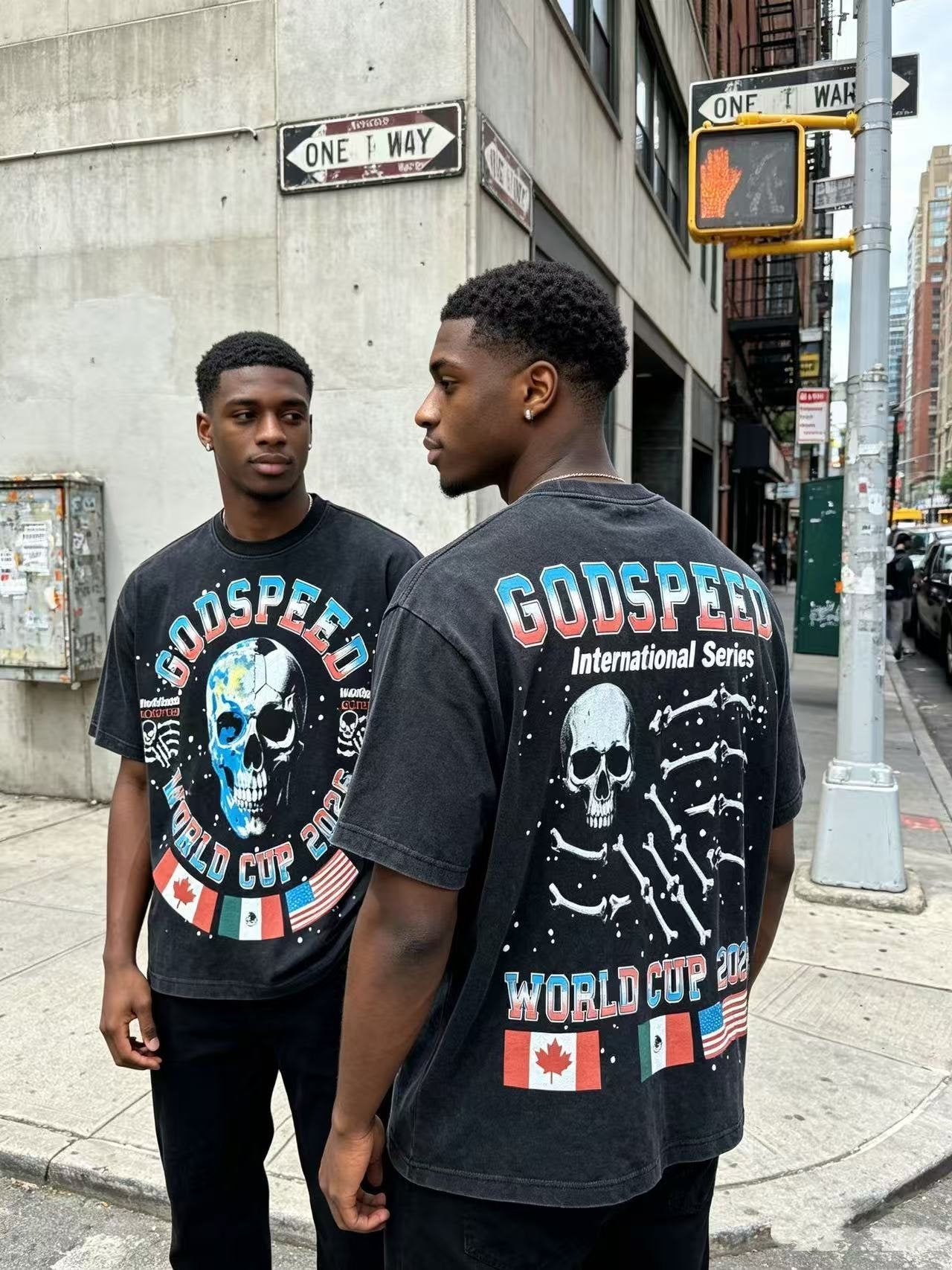 Godspeed World Cup 2026 Skull Globe T-Shirt — context