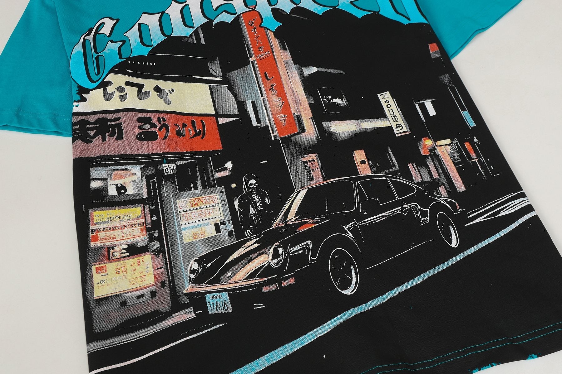 Godspeed Street Car Graphic T-Shirt — detail