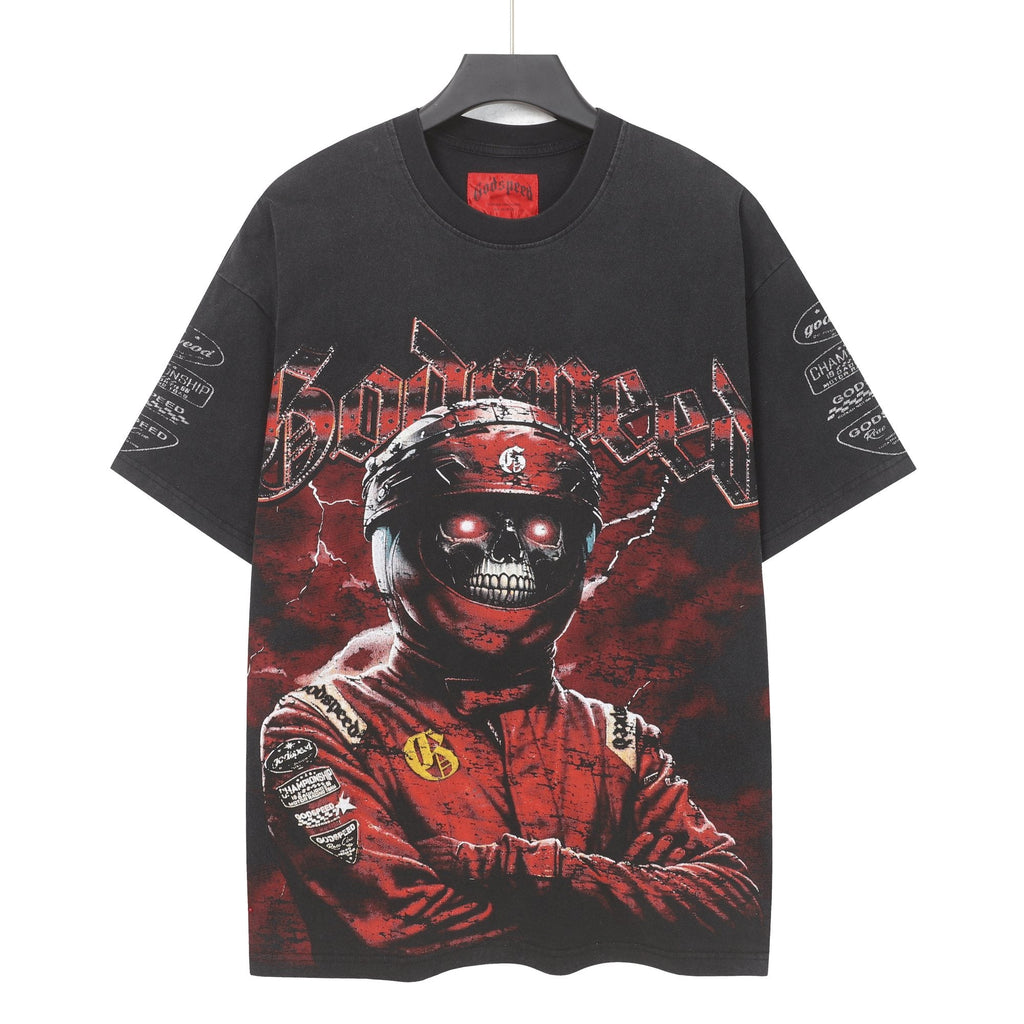 Godspeed Racing Skull Graphic T-Shirt — hero
