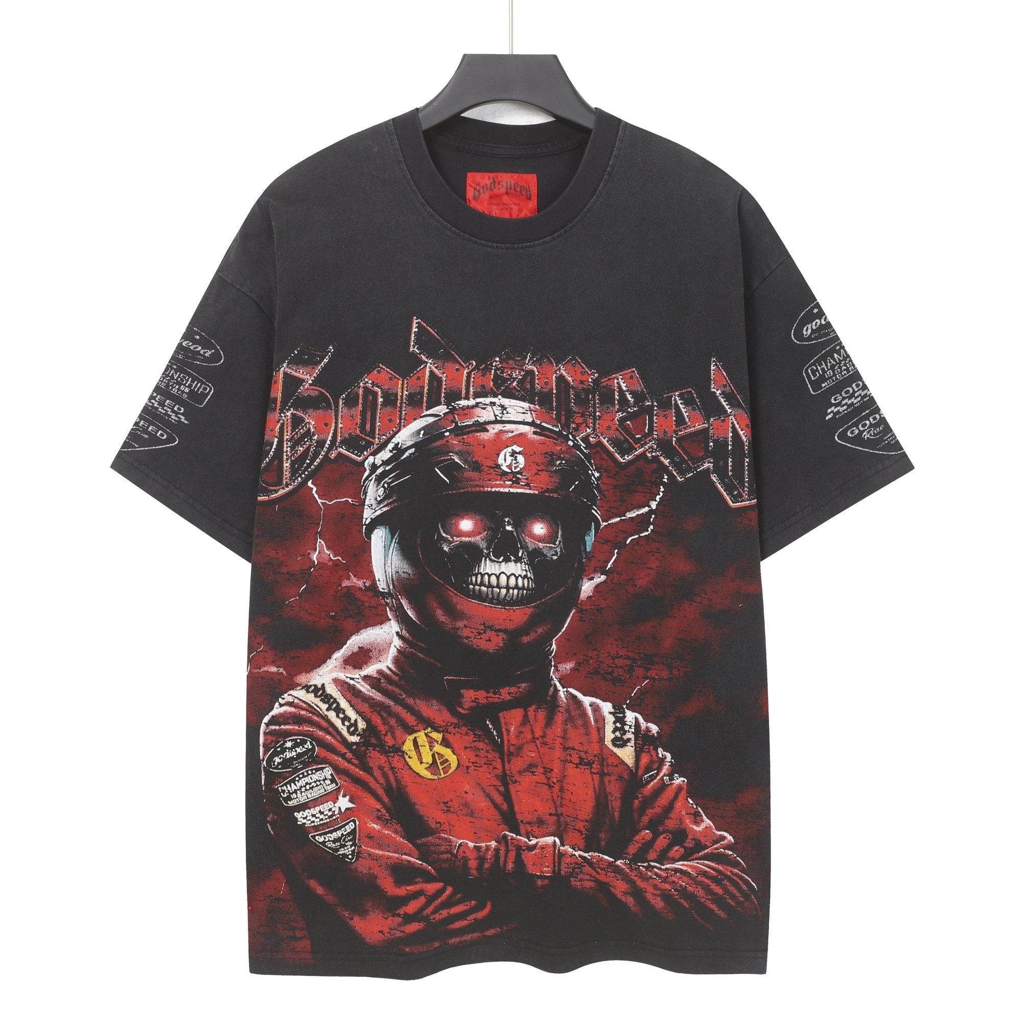 Godspeed Racing Skull Graphic T-Shirt — hero